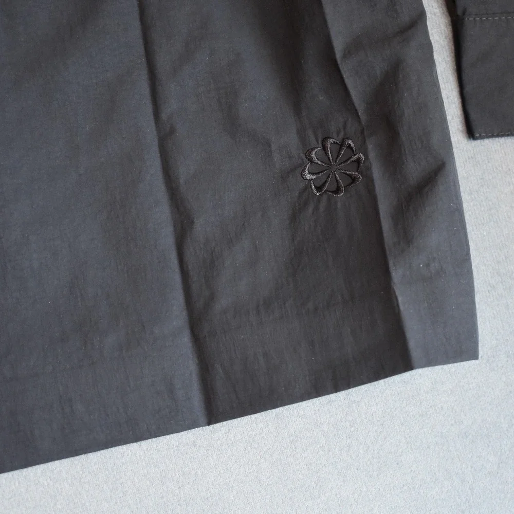 Nike Sportswear Tech Pack Mens‎ Woven Long-Sleeve Shirt X-Large Oversized Black